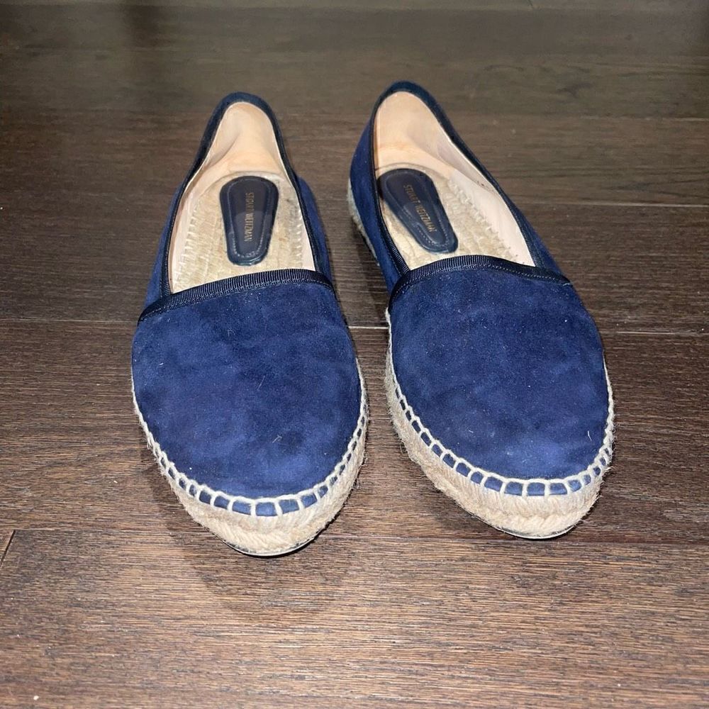 Stuart Weitzman Evon Navy Espadrille‎